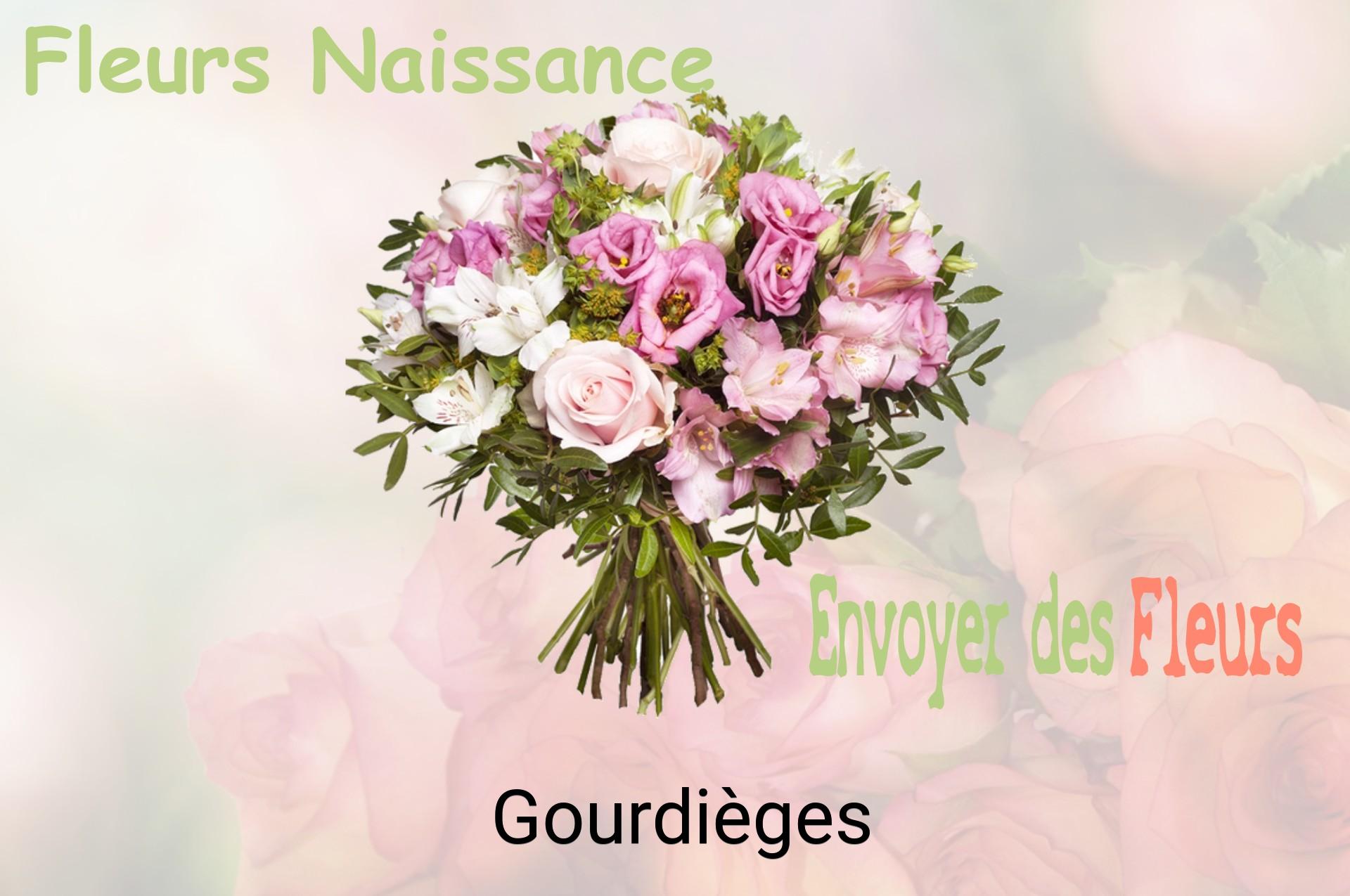 Bouquet de fleurs de naissance livré à Gourdièges